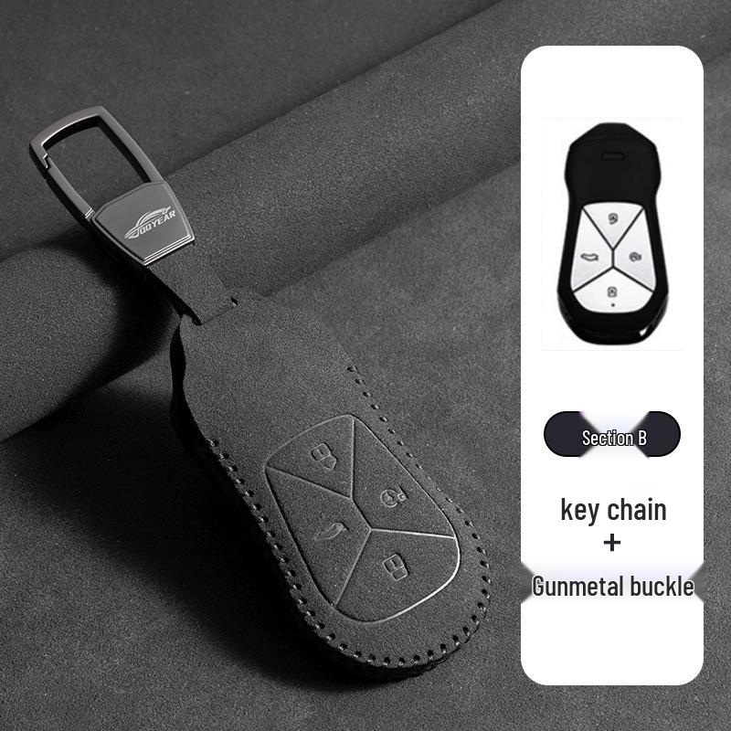 Premium Leather Key Case for Xiaopeng Models: P7, G6, New P7i, P5, G3, G3i, G9