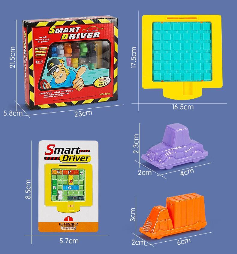 Kids' Clever Driver Chess Game: Huarong Road Car Puzzle for Early Education & Interactive Learning