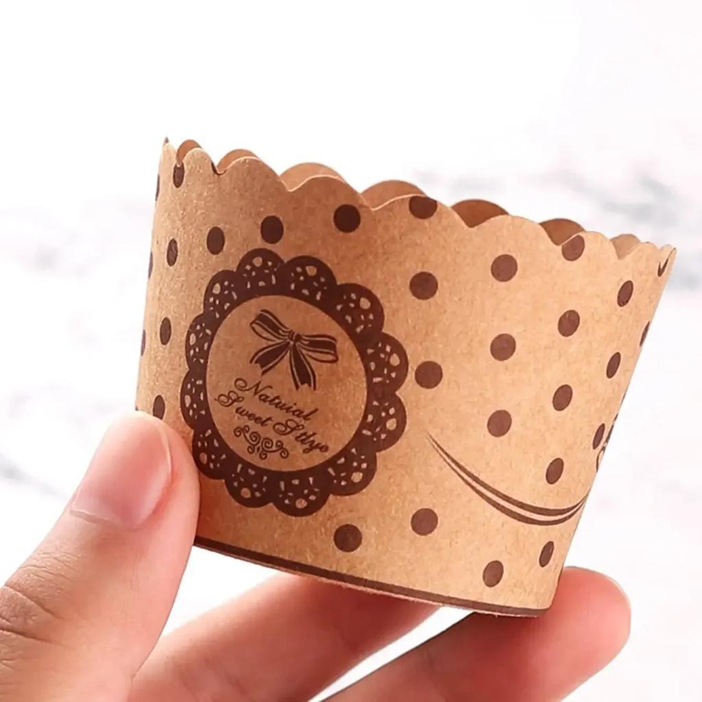 50 шт.-Форма для выпечки кексов, бумажный стаканчик для мусса с крышкой, контейнер для выпечки и кейтеринга, чашка для торта, чашка для маффинов