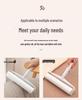 Long-Handle Lint Roller: Hair & Dust Removal Sticky Brush with Tearable Rolls for Floor and Bed.
