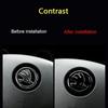 XOWS7 for Skoda 46MM Car Logo Steering Wheel Sticker Rapid Octavia Yeti Kodiaq Karoq Fabia Laura Superb VRS KAMIQ Scala Citigo