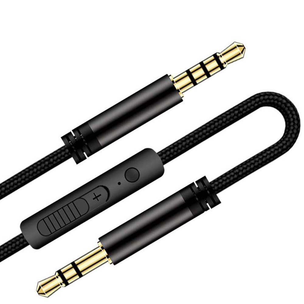 Braid Headphone Cord Speaker Line Gold-plated Plug Audio Cable Car Aux Cord Audio Wire Aux Cable