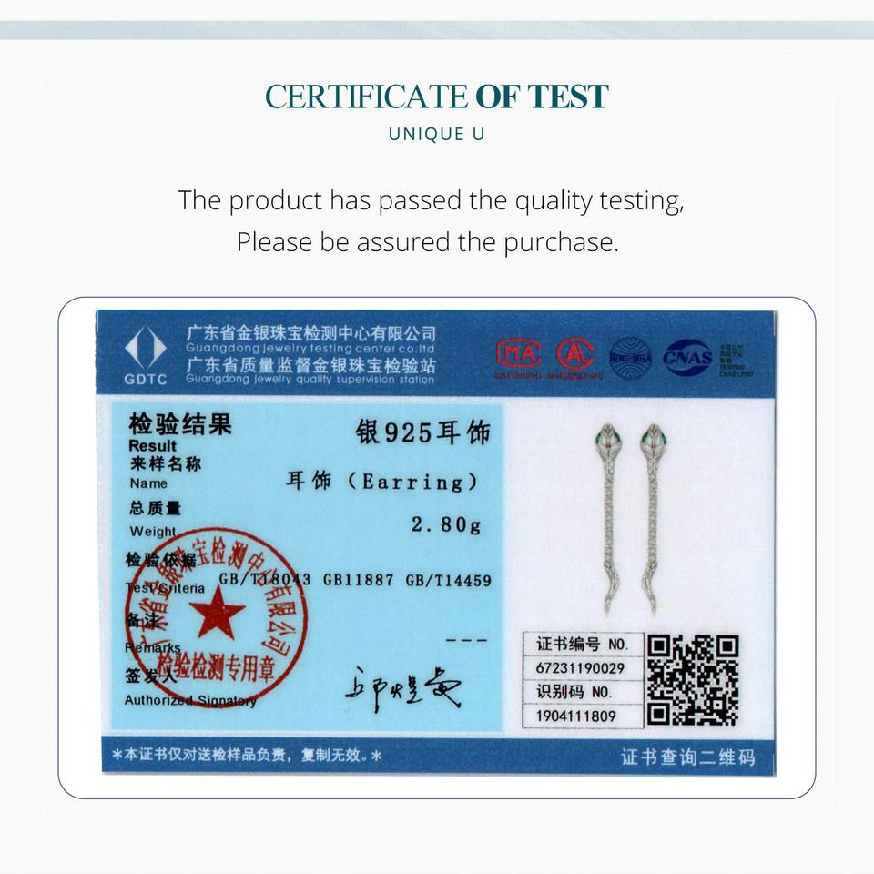 BAMOER стерлингового серебра 925 пробы, серьги-гвоздики в виде духовной змеи, серьги-гвоздики Guardian с длинным хвостом, серьги в виде змеи для женщин, уникальный дизайн, изящные ювелирные изделия