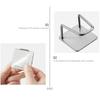 1 шт. Подставка-держатель для губки из нержавеющей стали, без пробивания отверстий, для сушки, на клейкой основе, для настенного шкафа, многофункциональные кухонные принадлежности