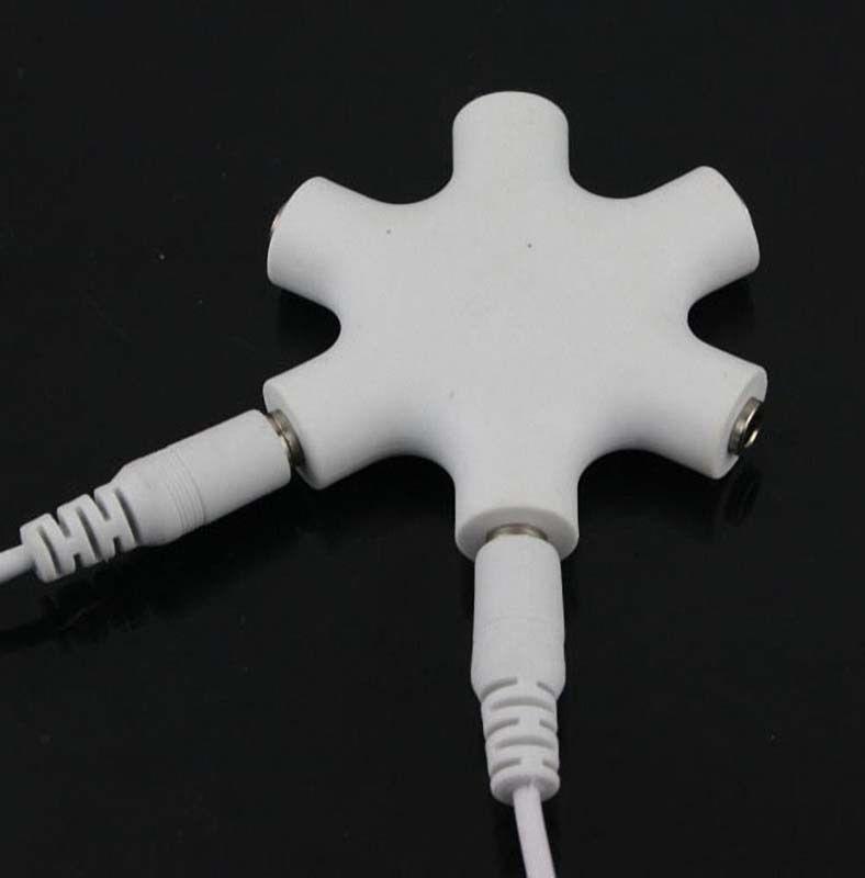 3.5mm Earphone Headphone Audio Splitter 1 Male To 2 3 4 5 Female Port Cables