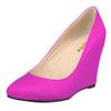 Women's Pumps Pointed Toe Fashion Shoe High Heel Wedges Female Patent Leather Shoes Shoe