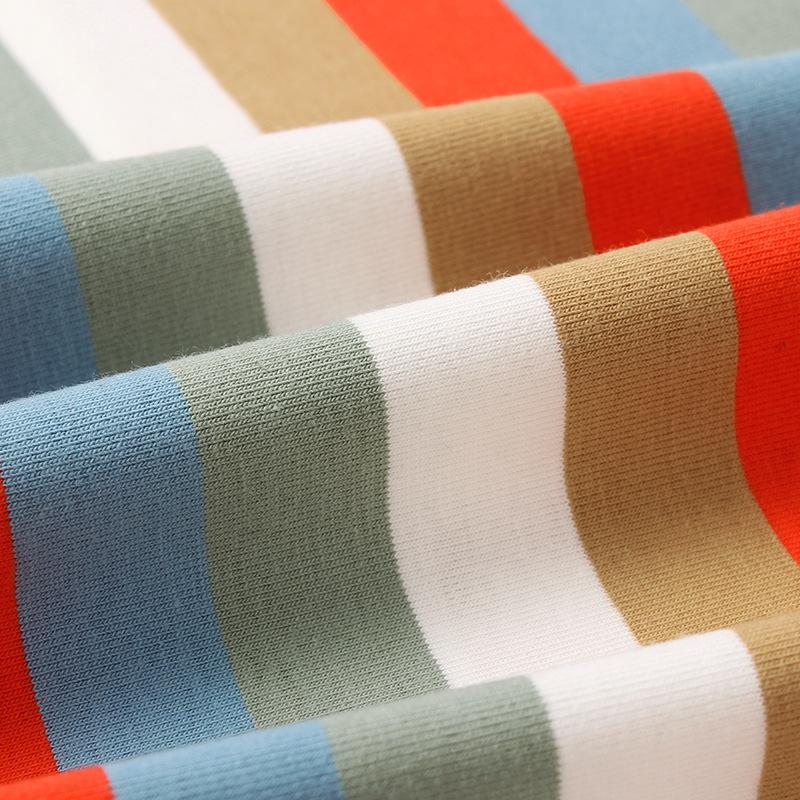 Летняя корейская версия детской новой футболки с коротким рукавом, большая детская полосатая быстросохнущая дышащая футболка для мальчиков с коротким рукавом