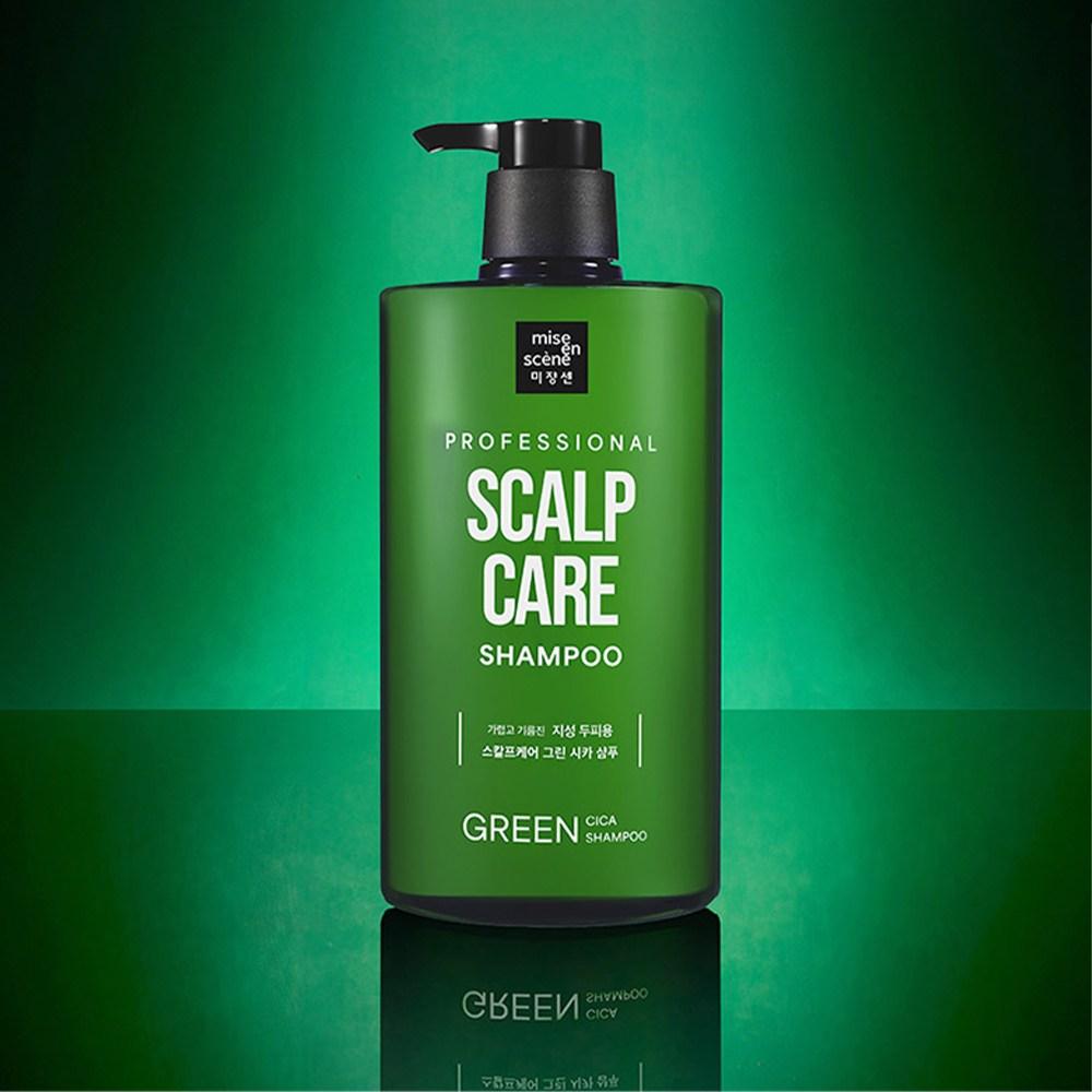 Mise-en-scène Scalp Care Green Cica Shampoo Green Floral Fragrance, 1 л, 1 шт.