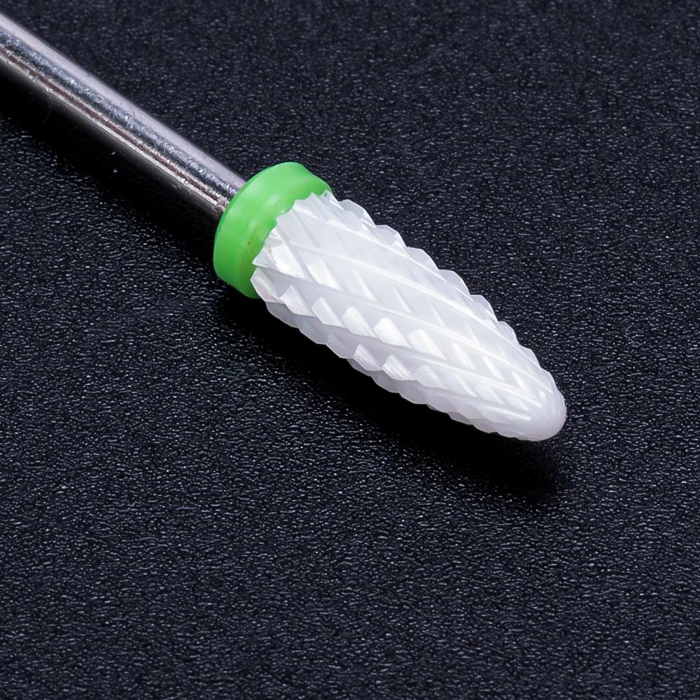 Керамическая фреза, маникюрные сверла для ногтей, электрические пилочки для ногтей, розовые, синие, шлифовальные насадки, фрезы, резак, аксессуары для заусенцев