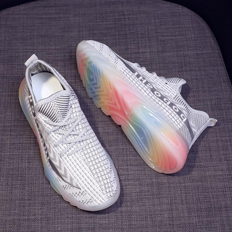 Autumn Fly-woven Women's Shoes Sports Shoes Versatile Fashion Sole Casual Shoes