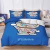 Blue Robot Cartoon Duvet Cover Home Pillowcase Set Adult Bedroom Children Comforter Bedding
