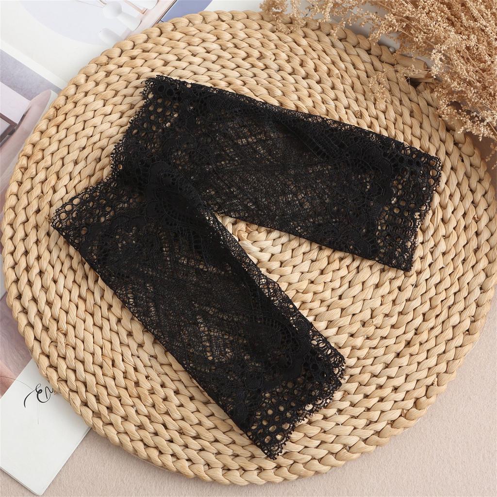 Hollow Out Lace Detachable Cuffs Fake Sleeves Womens Pleated False Cuffs Sweater Blouse Wrist Warmers Fake Cuff