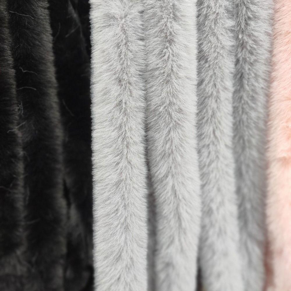 Handmade Wool Tops Fluffy Trim 1M Artificial Fur Stripe Decoration Faux Fur Ribbon Tape