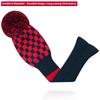 LeFeng Knit Golf Headcover for and Hybrid with Tag Driver, Wood, Pom-Pom
