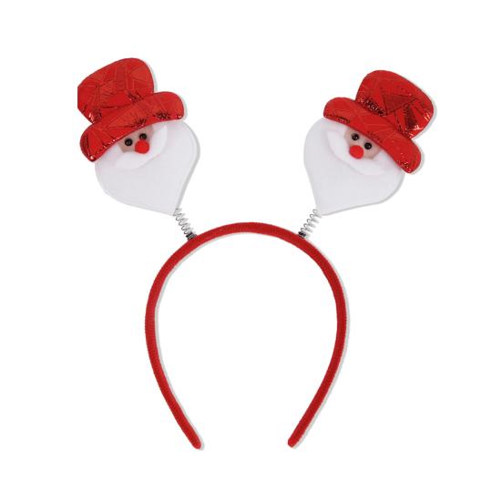 Рождественская повязка на голову для взрослых и детей, праздничный аксессуар для волос, повязка на голову с Санта-Клаусом и снеговиком для всех возрастов, для рождественских вечеринок и маскарада