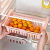Fridge Organizer Box Retractable Multifunctional Tiered Refrigerator Shelf Fresh Divider Layer Shelf Kitchen Storage Organizer