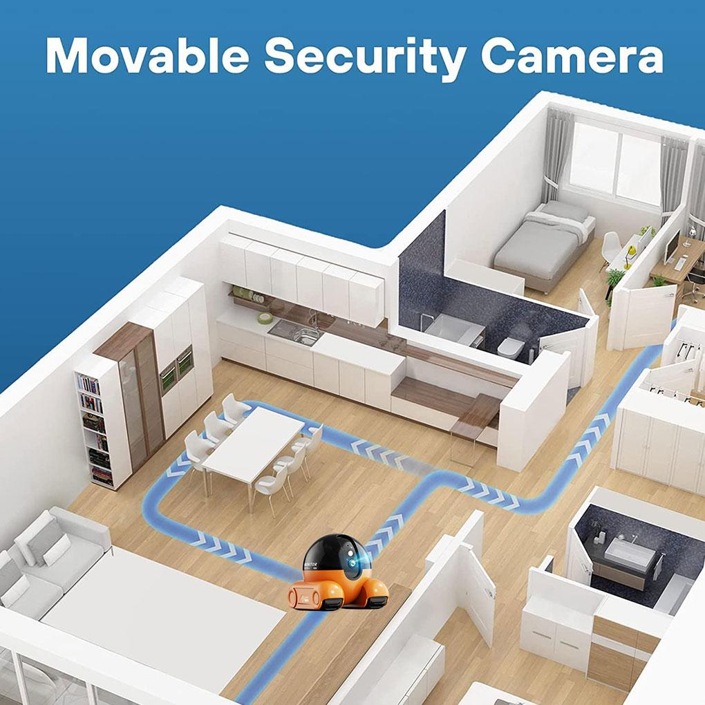 3 МП HD Камера-робот для питомцев Мобильное приложение Дистанционное управление Слежение за питомцем и ребенком WIFI Камера Защита домашней безопасности Камера наблюдения