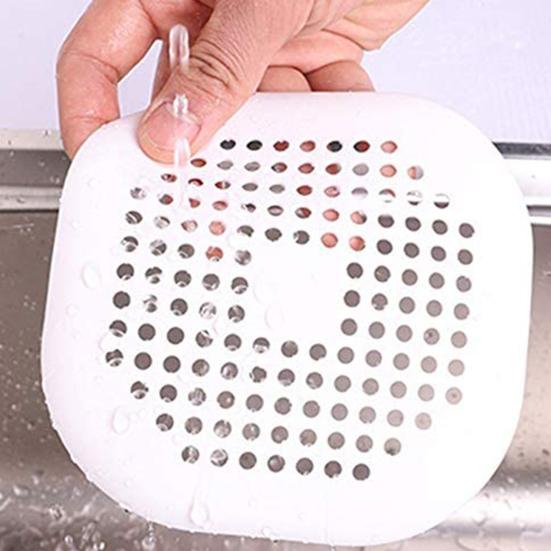 Sink Strainer with Suction Cups Anti-slip Even Mesh Smooth Water Flow Prevents Hair Clogging Non-deforming Drain Filter
