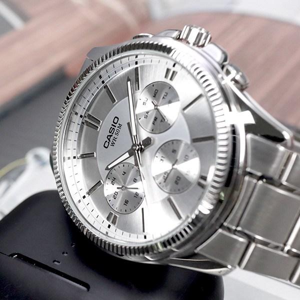 Casio Fluted Bezel Men's Classic Casual Multifunctional Fashion Metal Watch