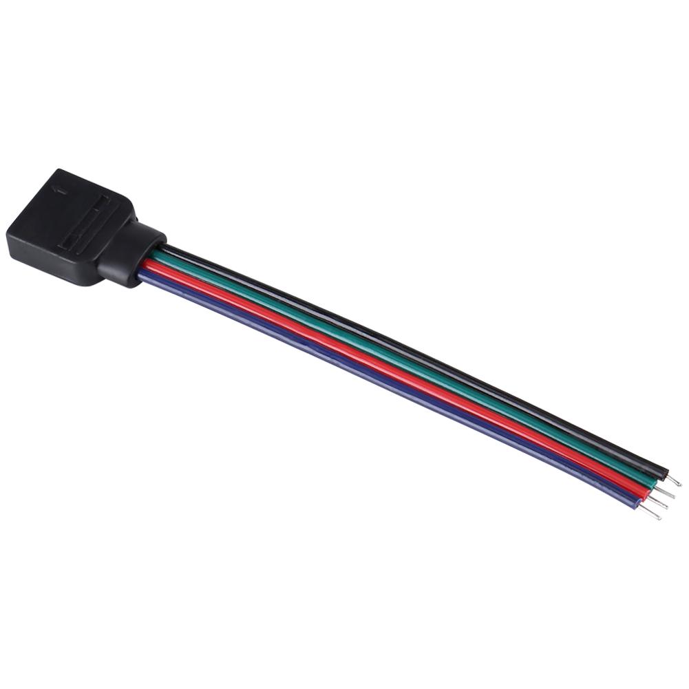 20 шт. 4-контактный разъем для проводов для RGB светодиодных лент 5050/3528/3014, длина 10 см, female