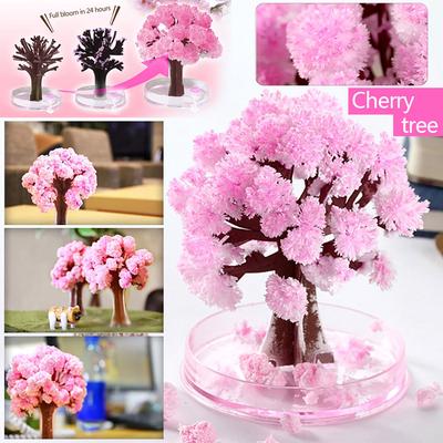 Бумажное дерево Cherrytree с цветением, креативная красочная растущая игрушка-дерево, 5 мл