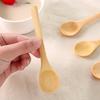 6Pcs Wooden Spoon Mini Size Multi-purpose Rounded Spoon Mouth Kitchen Wooden Spoon for Porridge