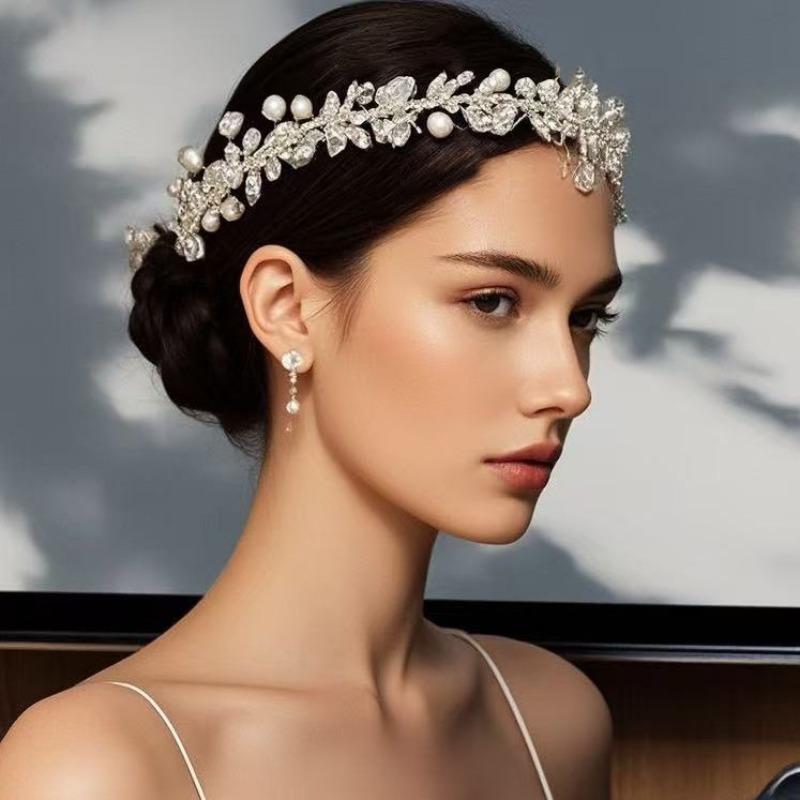 Свадебные украшения для головы Meier Jewelry ручной работы с бриллиантами и жемчугом свадебные головные обручи аксессуары аксессуары