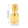 5PCS Durable Low Loss SMA Male To SMA Female Coaxial Connector Gold Adapter Set Coaxial Adapter Coax Connector Wire Connection