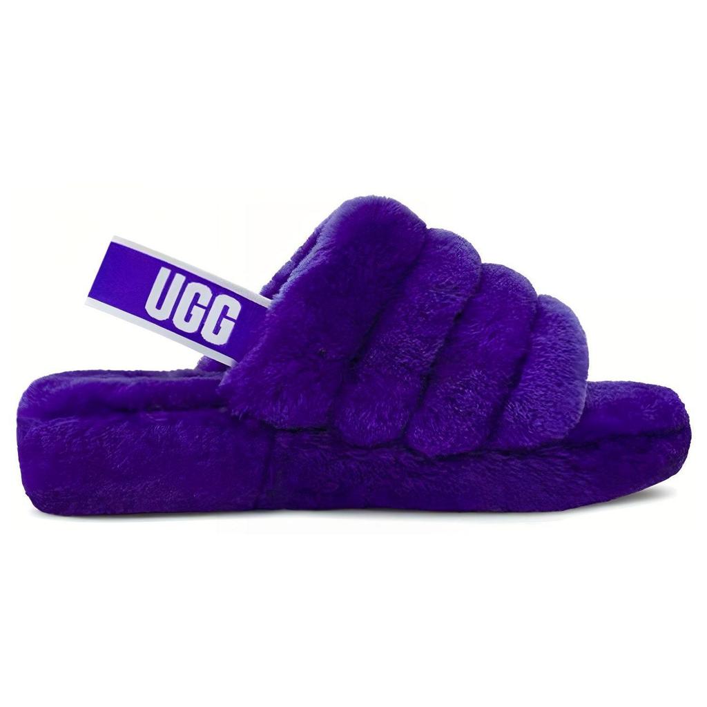 UGG Fluff Yeah Шлепанцы Минималистичные Толстая Подошва Фиолетовые Женские 1095119-VNGH