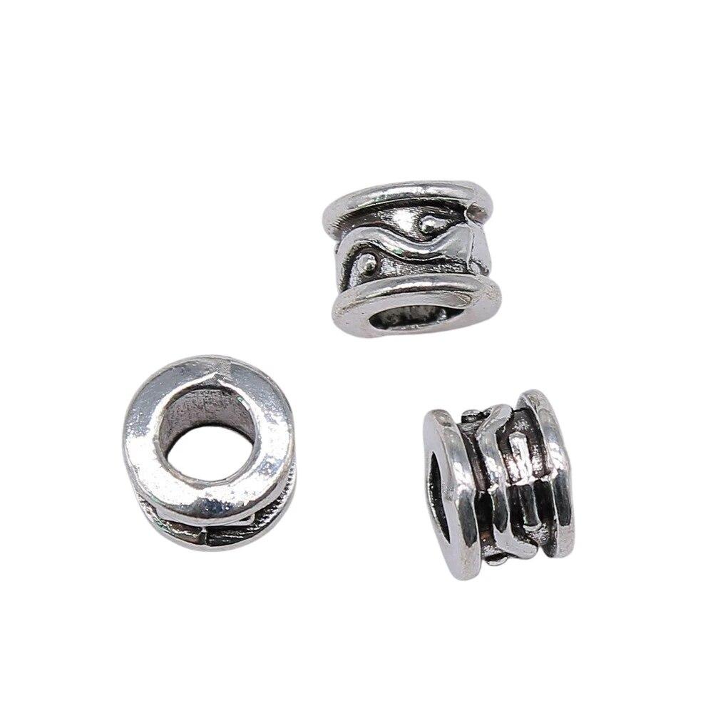 Бусины с большими отверстиями, свободные бусины-разделители, мужские аксессуары, украшения ручной работы для мужчин