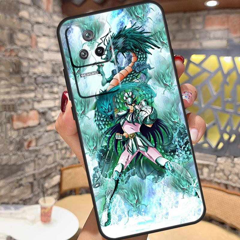 Saint Seiya Shiryu Case For Xiaomi 14T Pro 13T 11T 12T 13 14 15 Ultra POCO X6 X7 Pro X3 X5 M6 F5 F6 Pro Cover