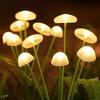 Светодиодные солнечные садовые фонари, водонепроницаемая уличная гирлянда в виде грибов на солнечной батарее для декора двора, патио, дорожки