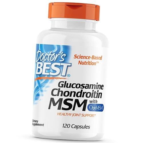 Глюкозамин Хондроитин МСМ, Glucosamine Chondroitin with OptiMSM, Doctor's Best  240капс (03327001)