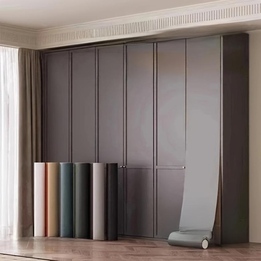 Frosted Vinyl Wallpaper Easy Peel & Stick Waterproof Self-Adhesive Contact Paper Perfect for Furniture Cabinets Decor Stickers