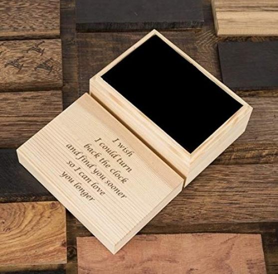 BOBO BIRD Pair Watch Wooden Watch with Gift Box Analog Japanese Quartz Chronograph Lightweight Date Display Stopwatch Couple P19 P18 Men's Women's