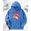 Fresh Fruit Pitaya Printing Washed Hoodie Female Fashion Cotton Clothing Casual Oversized Hoody Loose Women Hoodies