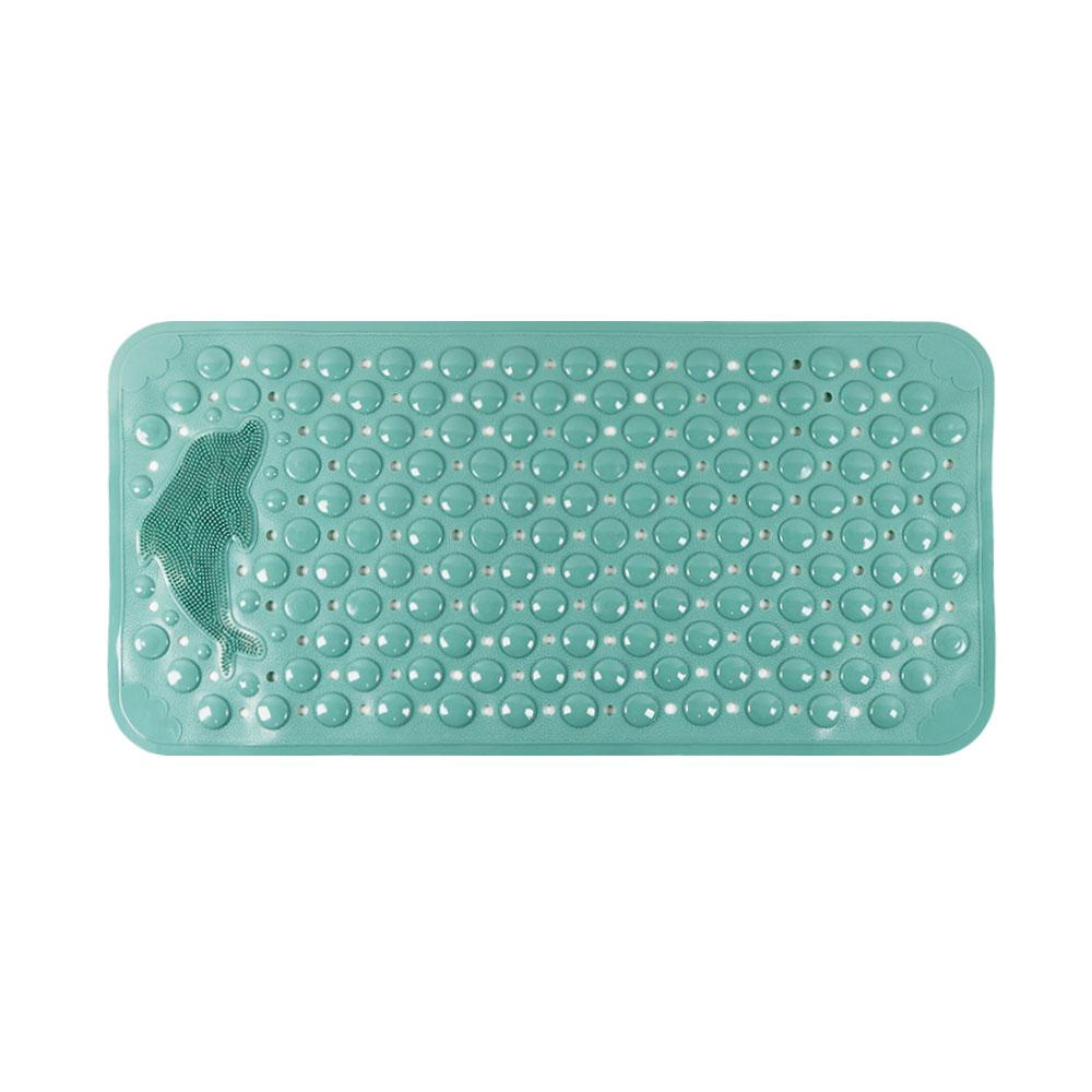 Silicone World Bathroom Anti-skid Mats PVC Shower Anti Fall Foot Mat Dolphin Massage Suction Cup With Drain Hole Floor Mat