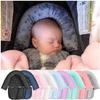 Minky Baby Head Support  Headrest with Matching Seat Belt Strap Covers