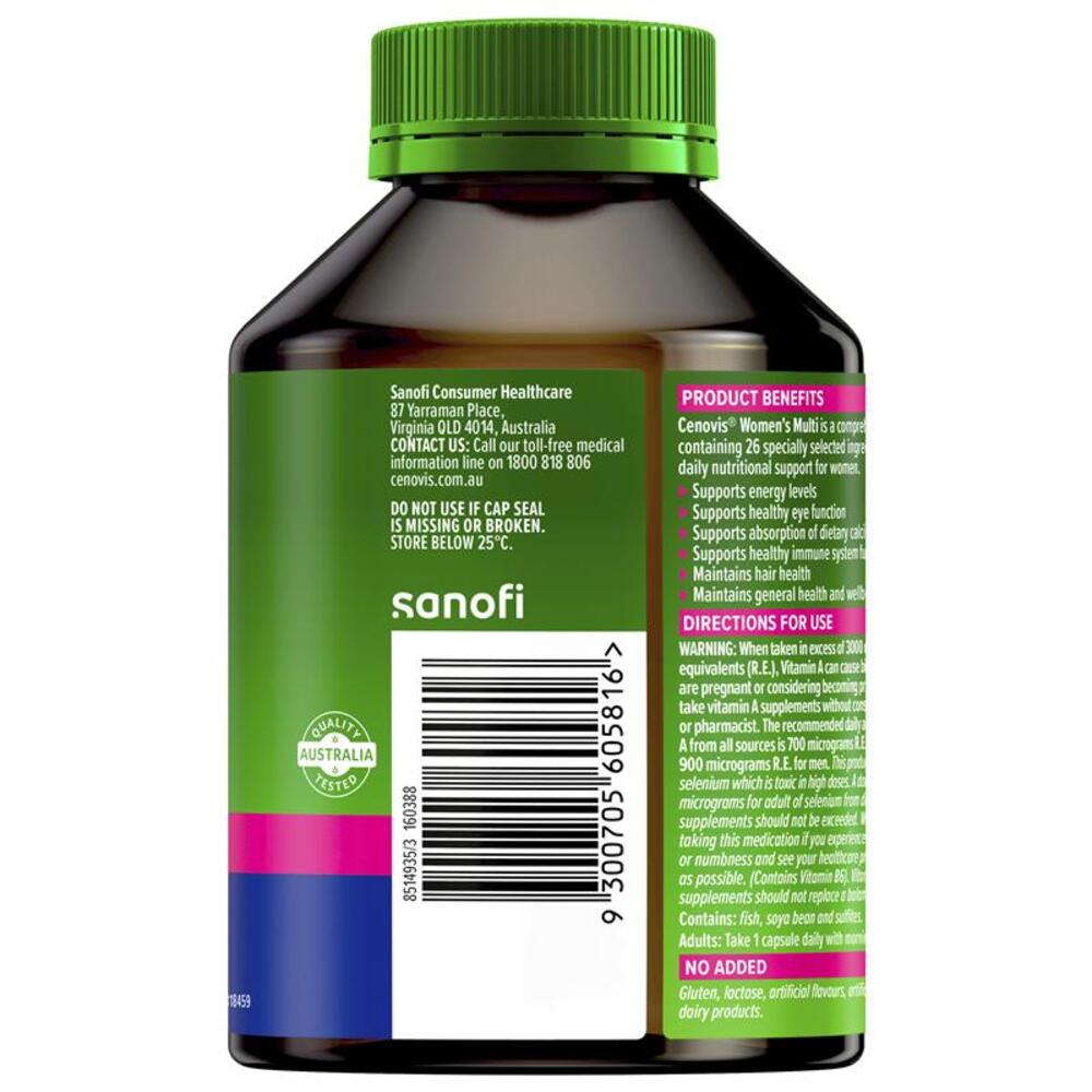 CENOVIS WOMEN&#x27;S MULTI VITAMINS + MINERALS 100c 6ea