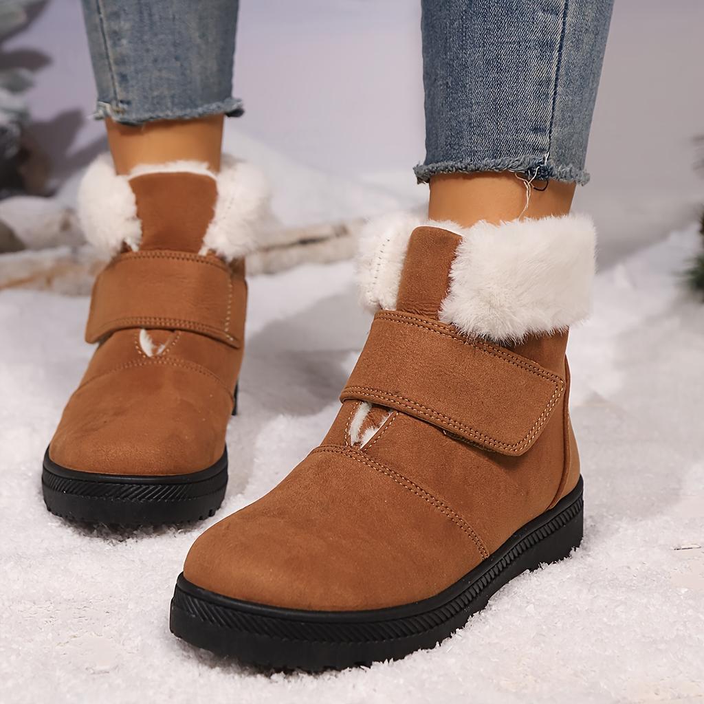2025 Winter New Plus-size Women's Shoes Plush Snow Boots Thickened Cotton Shoes