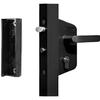 LOCINOX Noir LAKZ P1 Serrure Économique Pour Portillon De Jardin Avec Coffre En Polyamide Et Mécanisme En Acier Inoxydable