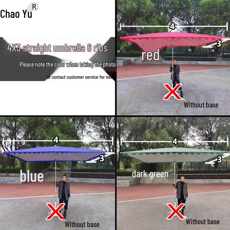 Складной уличный коммерческий солнцезащитный зонт с наклоном и козырьком