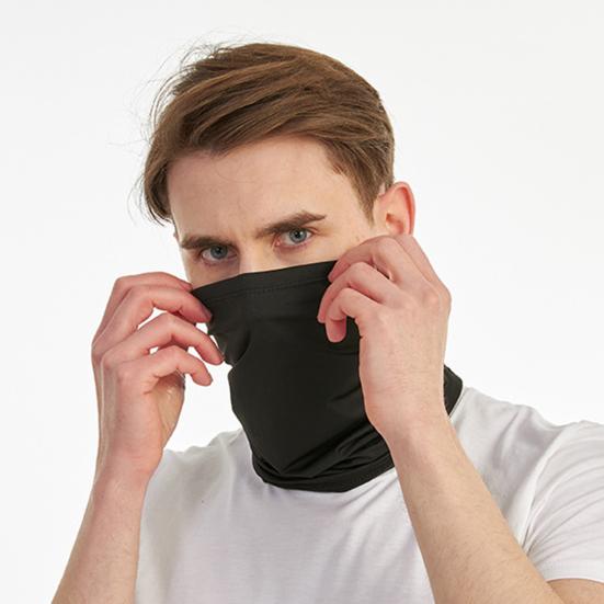 Защитная маска для лица для езды на велосипеде Эластичная защита от пота Дышащая ткань Сплошной цвет Ветрозащитная защита для верховой езды Эластичный солнцезащитный крем Защитная маска для лица Покрытие для шеи Принадлежности для велоспорта