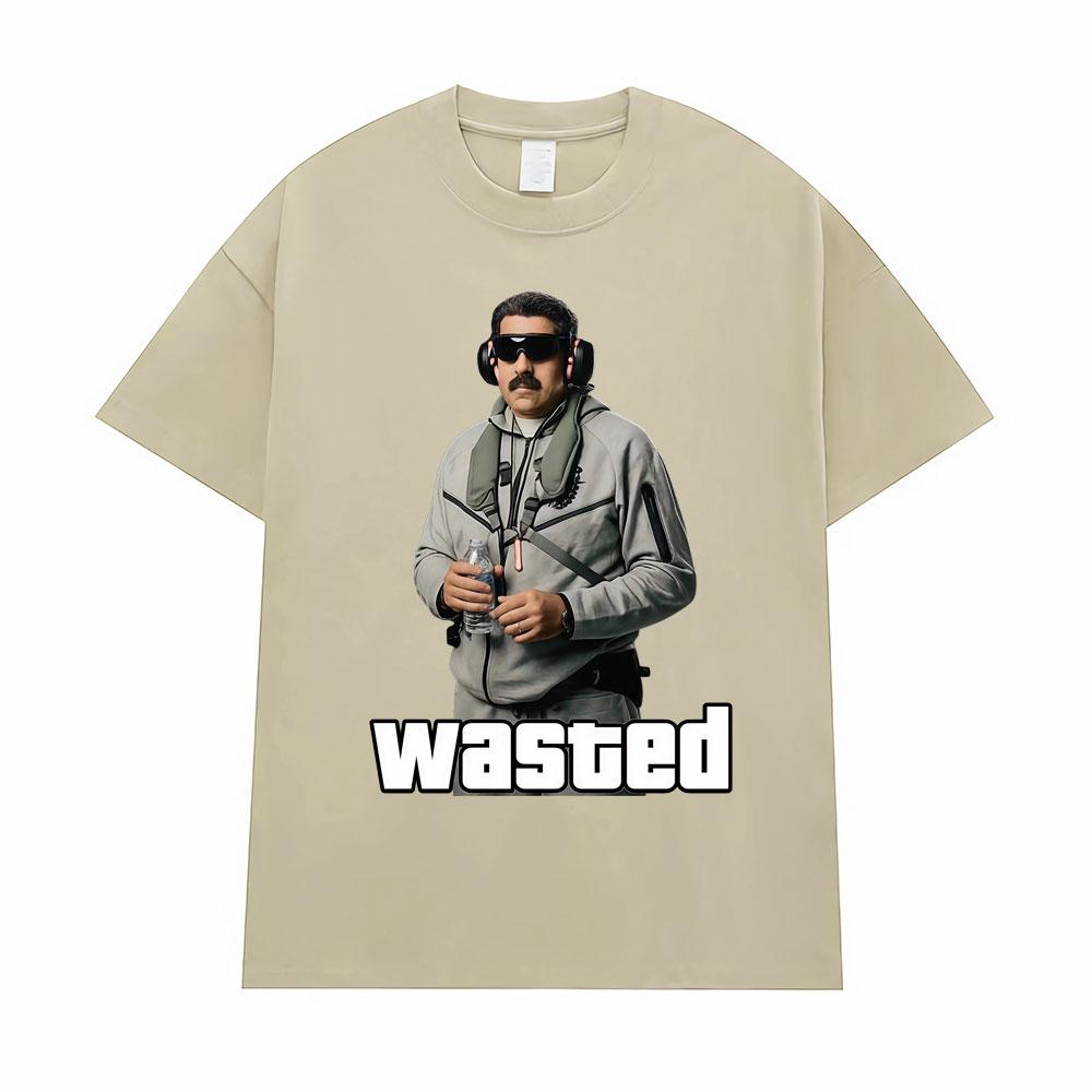 Maduro capitn Venezuelan camiseta Freedom camiseta casual camiseta de Unisexga corta moda retro
