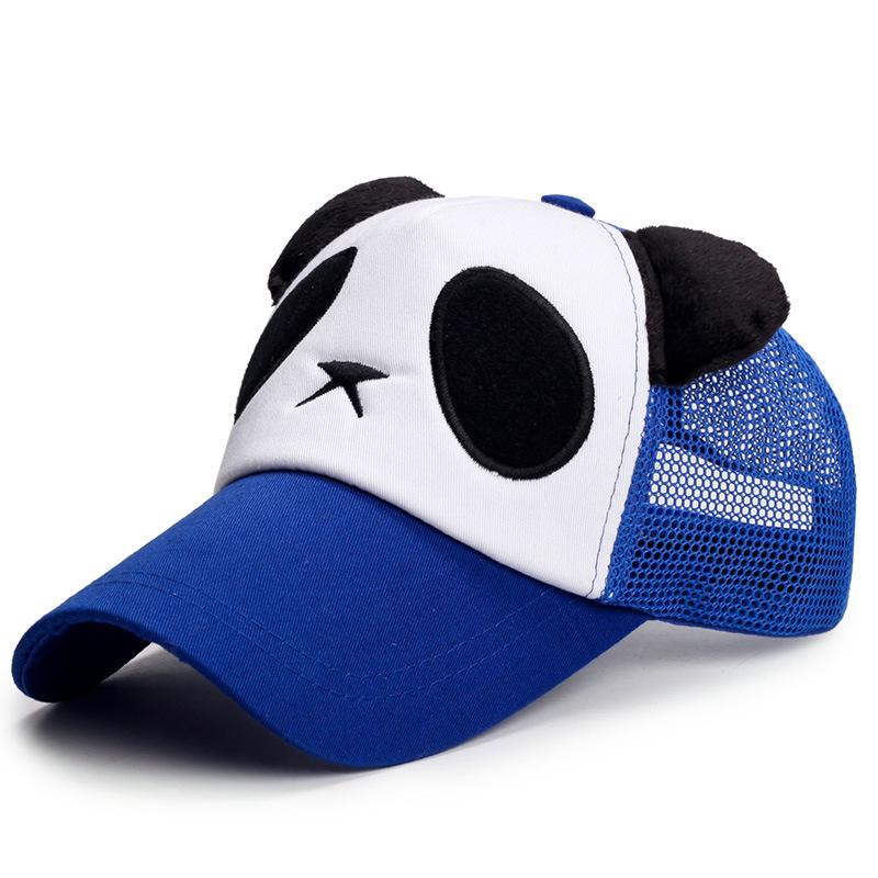 ZEXIN Cute Panda Baseball Cap Summer Sunscreen Sun Hat Fashion Trucker Cap Men and Women Net Cap