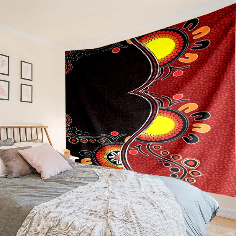 Australian Aboriginal Art Patterns Tapestry Room Decoration Wall Hanging for Living Room Bedroom, dormitory, Birthday and Christmas gifts