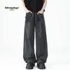 American-Style Heavy Cargo Sweatpants Men's Spring and Autumn Fashion Brand Deconstruction Stitching Wide-Leg High Street Sports All-Match Casual