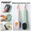 Multifunctional Liquid Shoe Brush Cleaners Soap Dispenser Cleaning Brush for Footwear Household Cleaning Tool