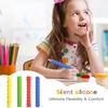 4 шт. Силиконовые держатели для карандашей Эргономичные текстурированные рукава для детей и взрослых Снятие тревоги Плавное письмо Чехол для ручки