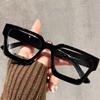 Thick Edged Square Computer Eyeglass Women Men Anti Blue Light Plain Glasses Vintage Colorful Oversized Optical Eyeglasses
